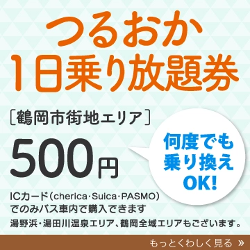 つるおか１日乗り放題券